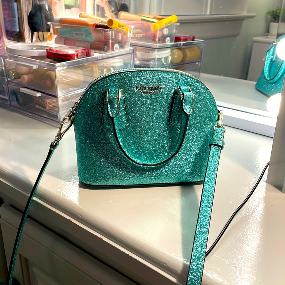Sparkly blue Kate spade purse